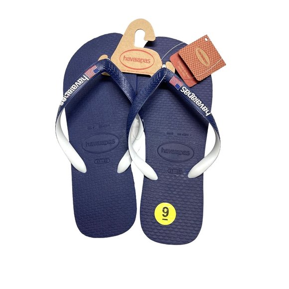 Havaianas Shoes - Havaianas flip flop American flag navy blue beach sandals  patriotic Size 9 41